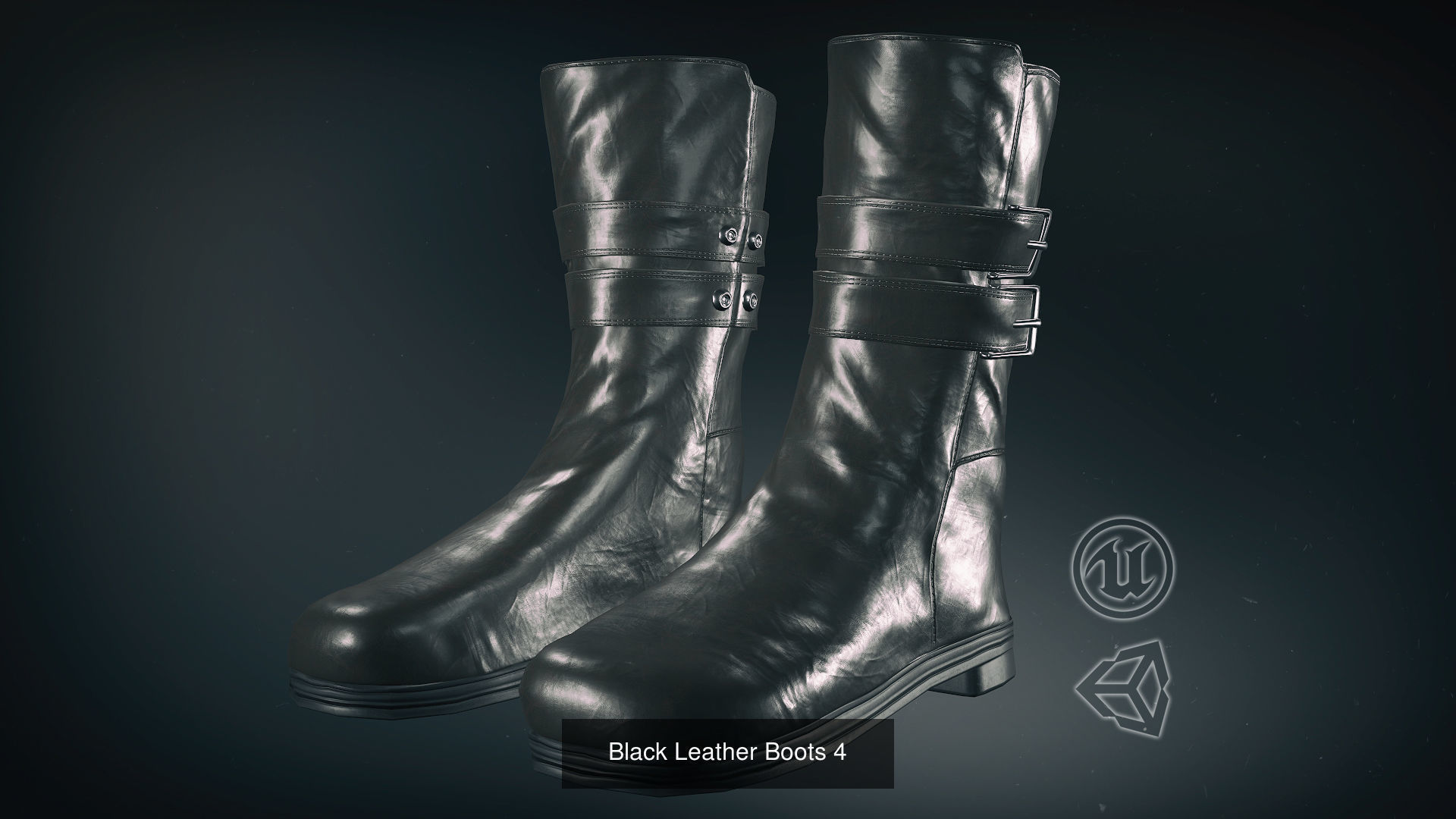 15 Male and Female Boots 3D Model Collection_17