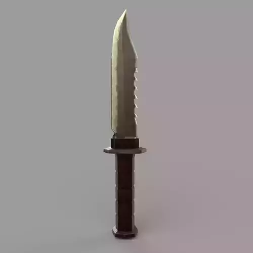Stylized Metal Survival Knife