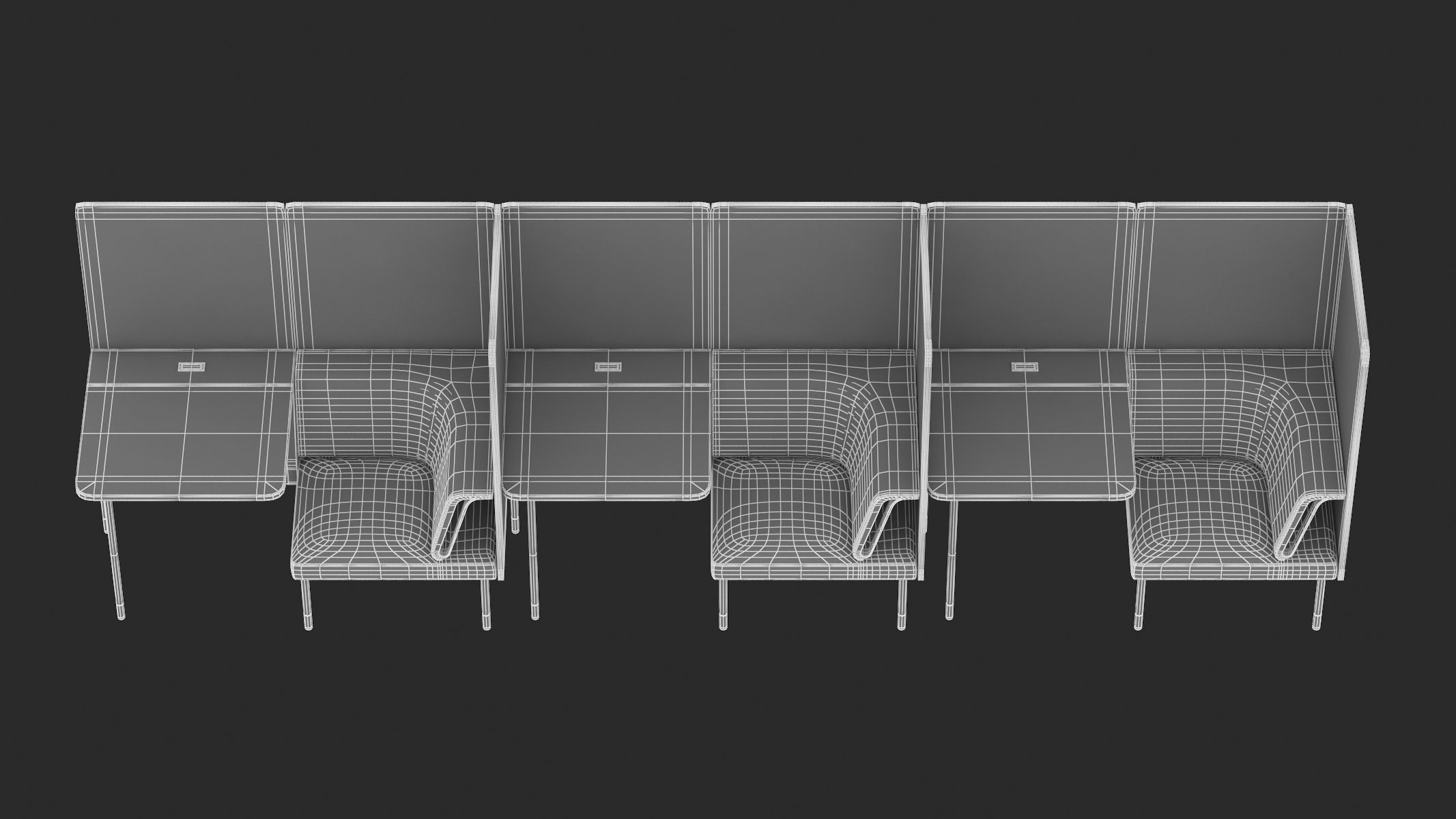 9 Office Workstation Collection 3D model_18