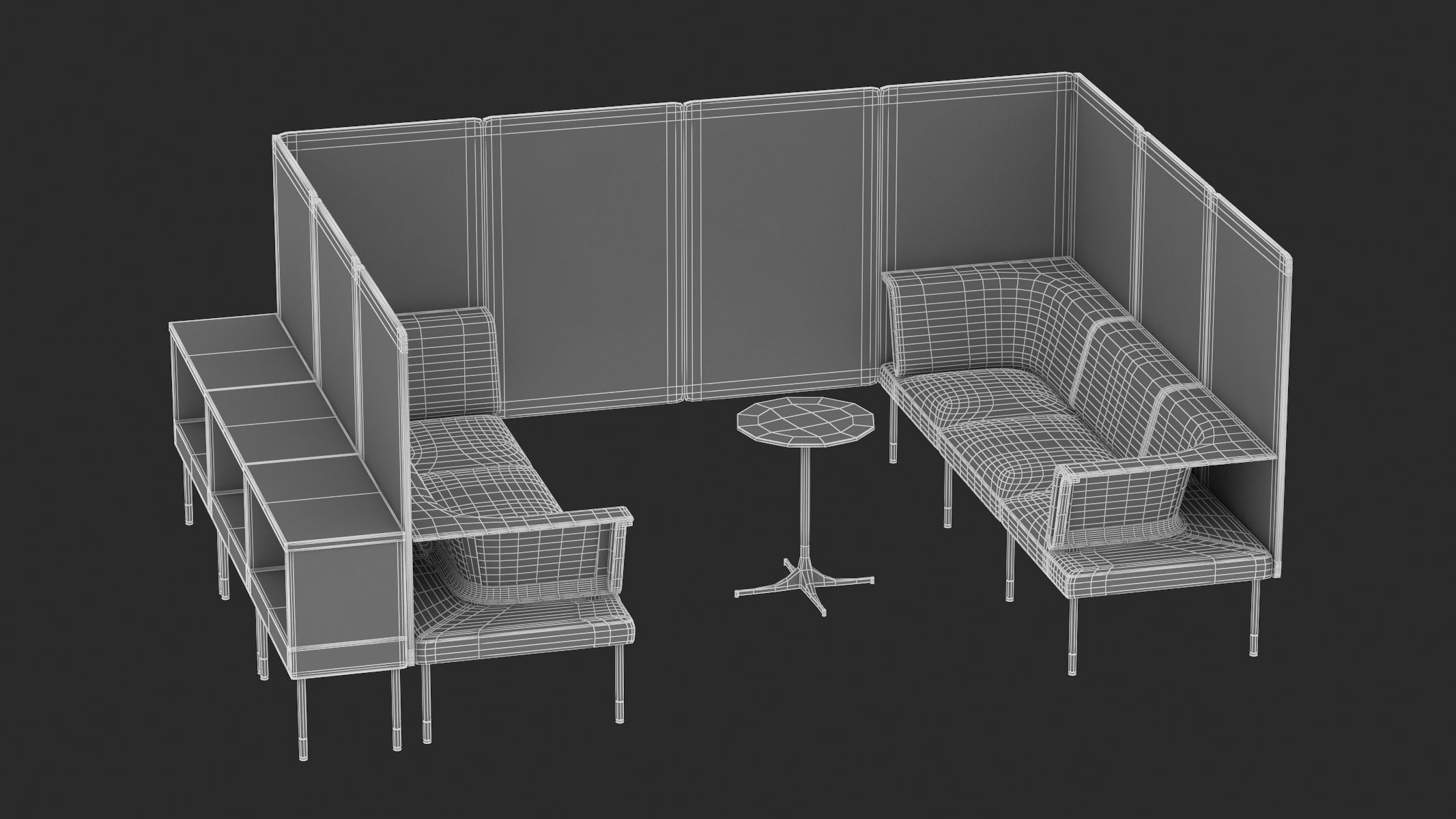 9 Office Workstation Collection 3D model_14