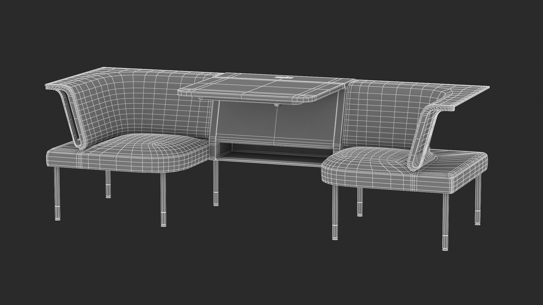 9 Office Workstation Collection 3D model_12