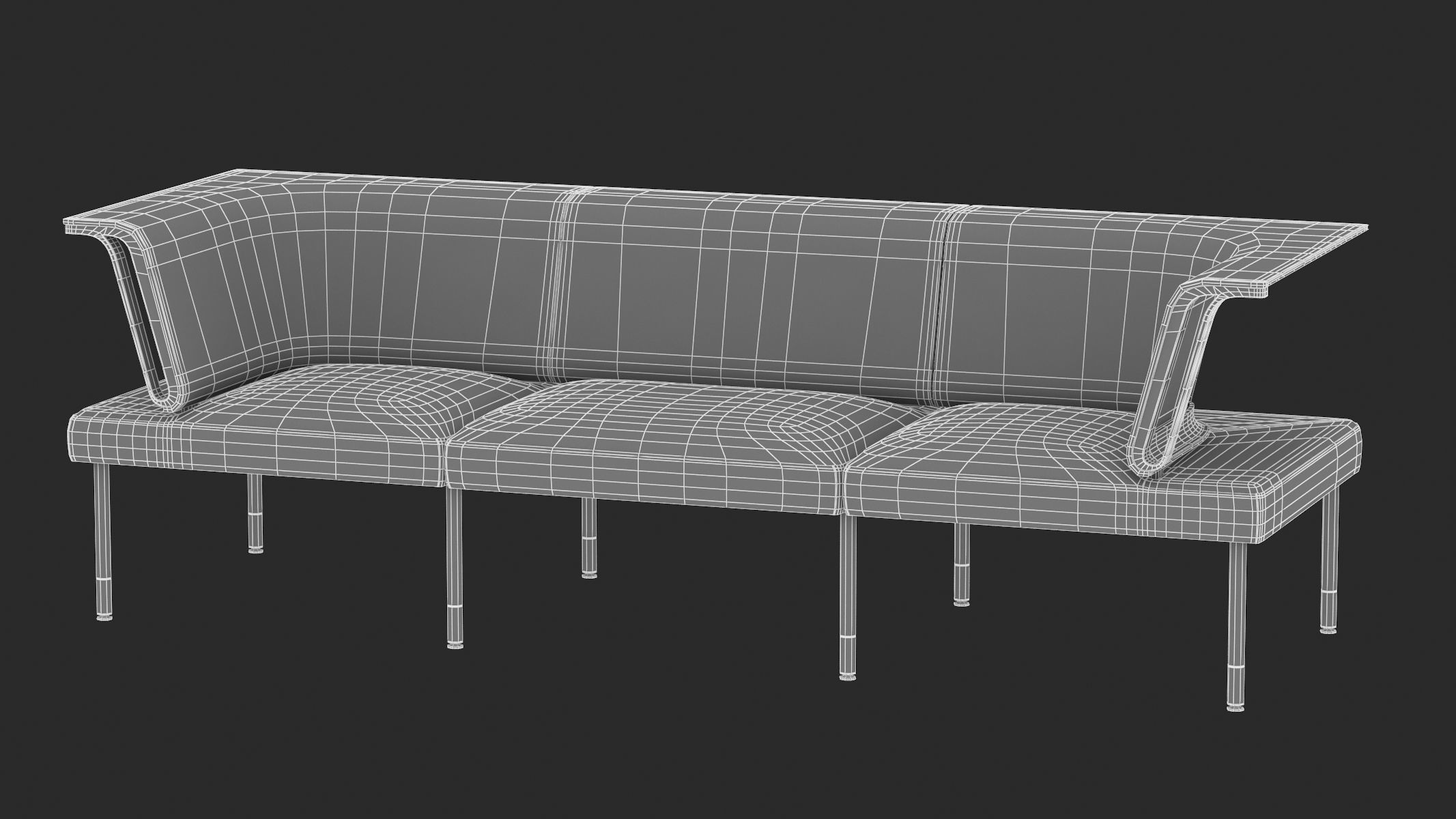 9 Office Workstation Collection 3D model_6