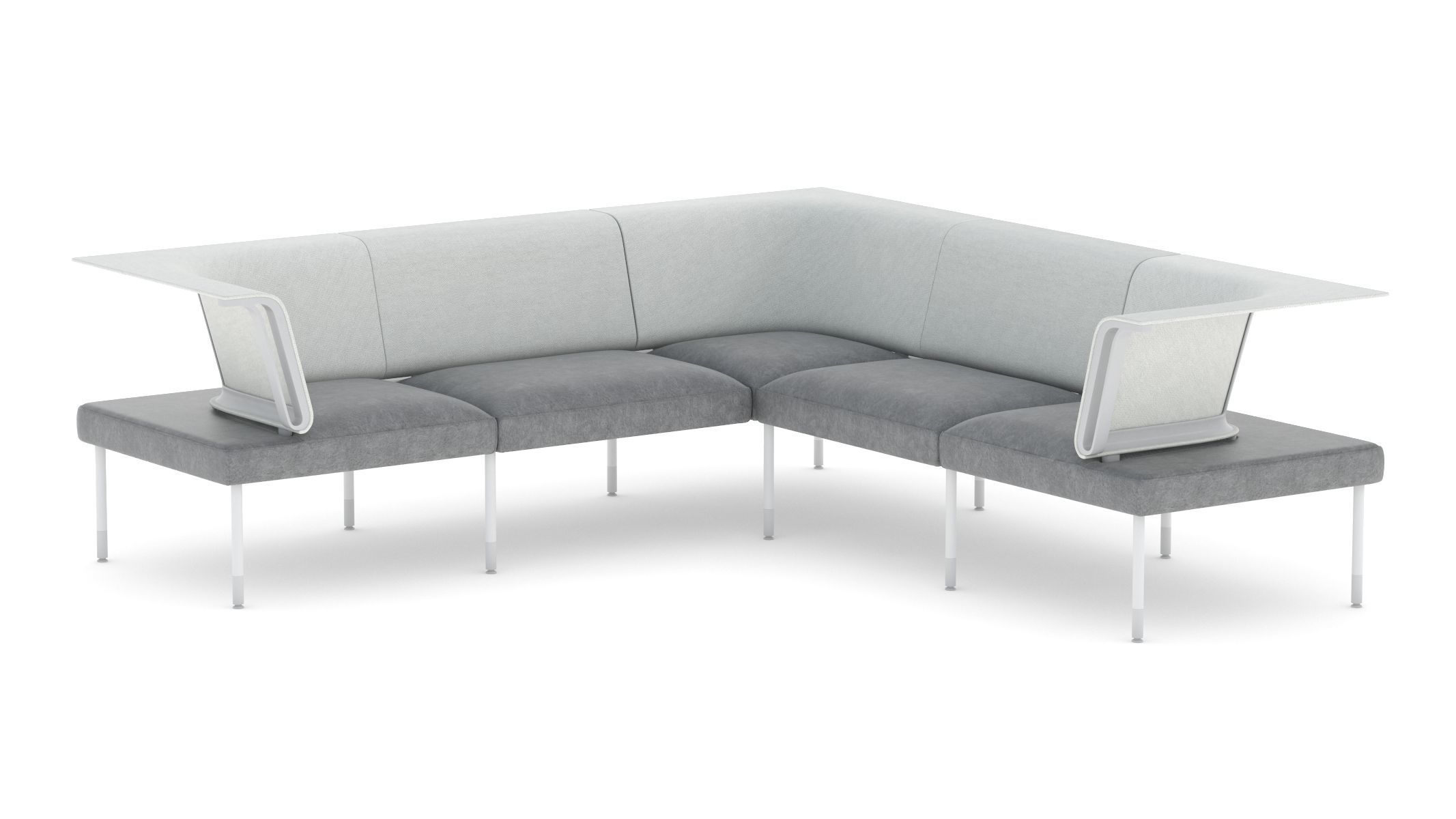 9 Office Workstation Collection 3D model_7