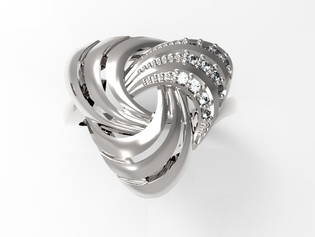 Ring Triad STL  3D print model_2