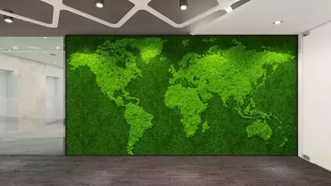 Moss Wall - World Map