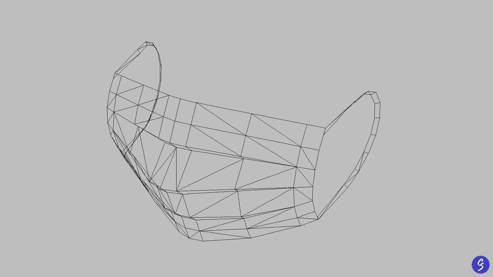 Low-Poly Medical Face Mask Low-poly 3D model_7