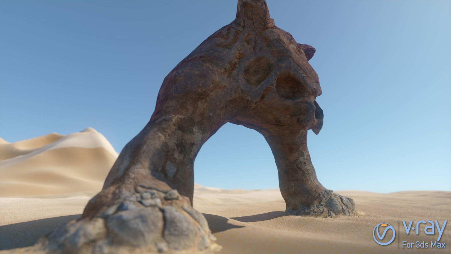 20 Arid Rock Formations 01 - Zbrush VDM Brush 3D model_7