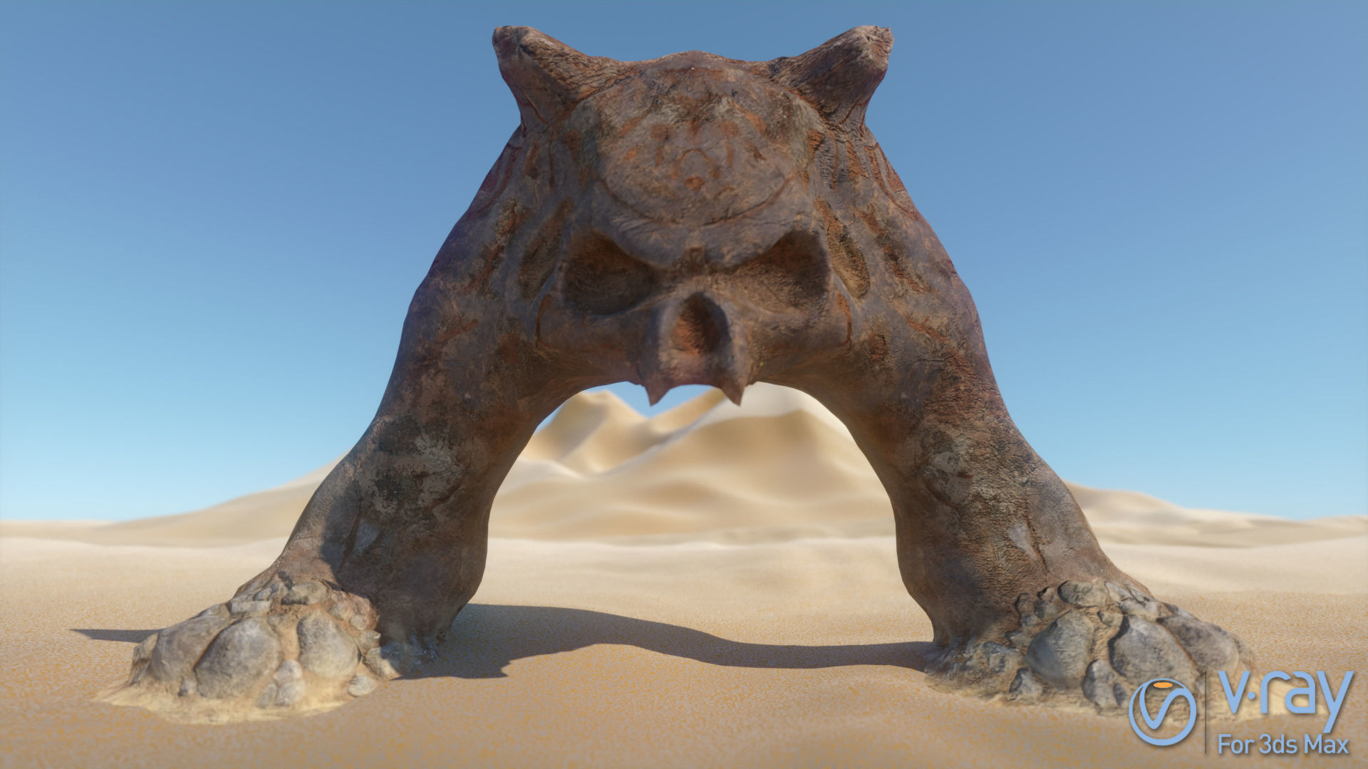 20 Arid Rock Formations 01 - Zbrush VDM Brush 3D model_6