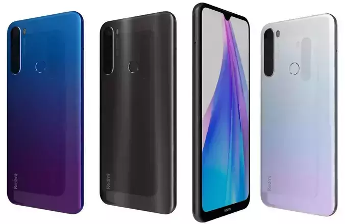 Xiaomi Redmi Note 8T All Colors 3D model