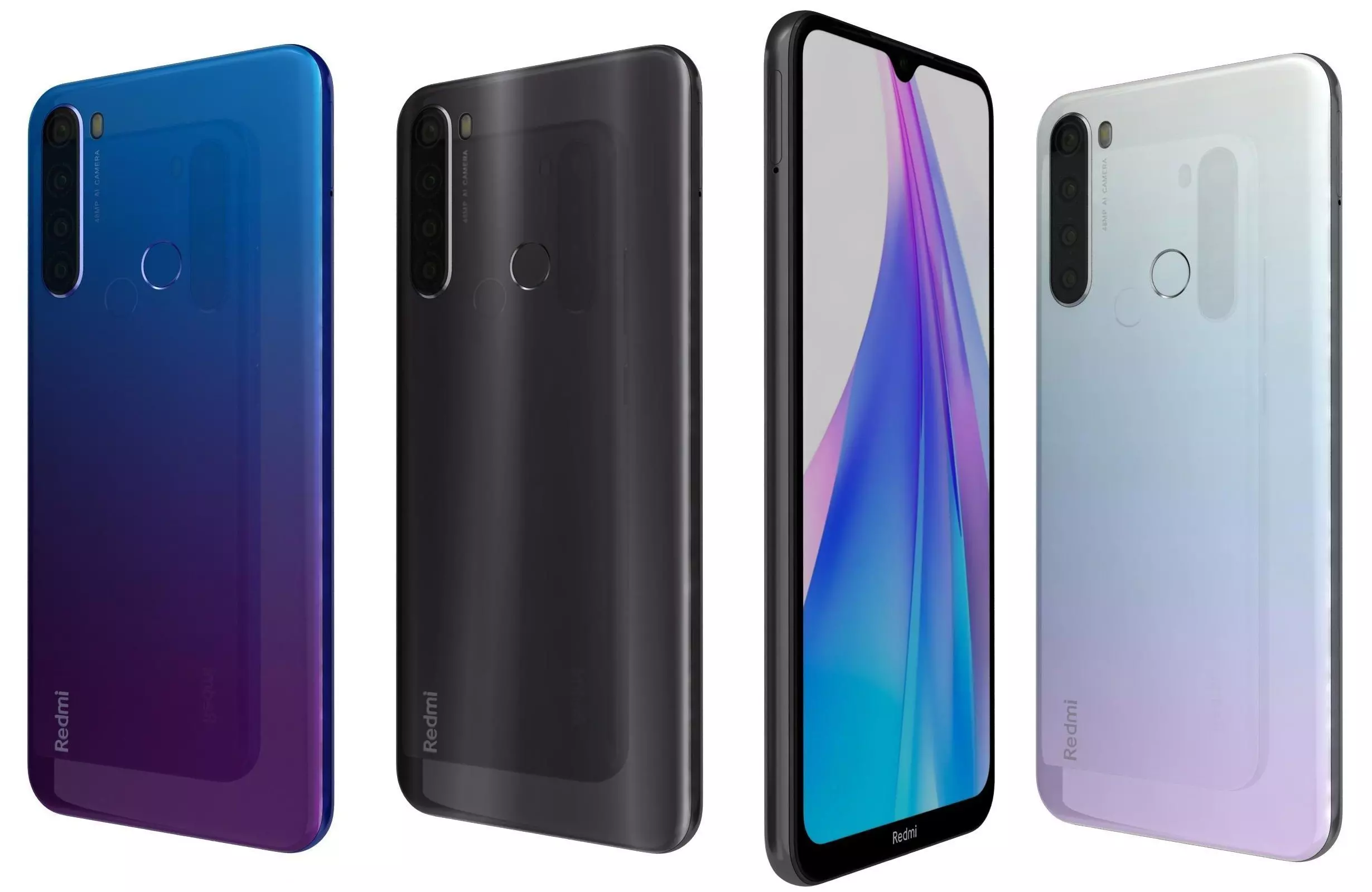 Xiaomi Redmi Note 8T All Colors 3D model_0