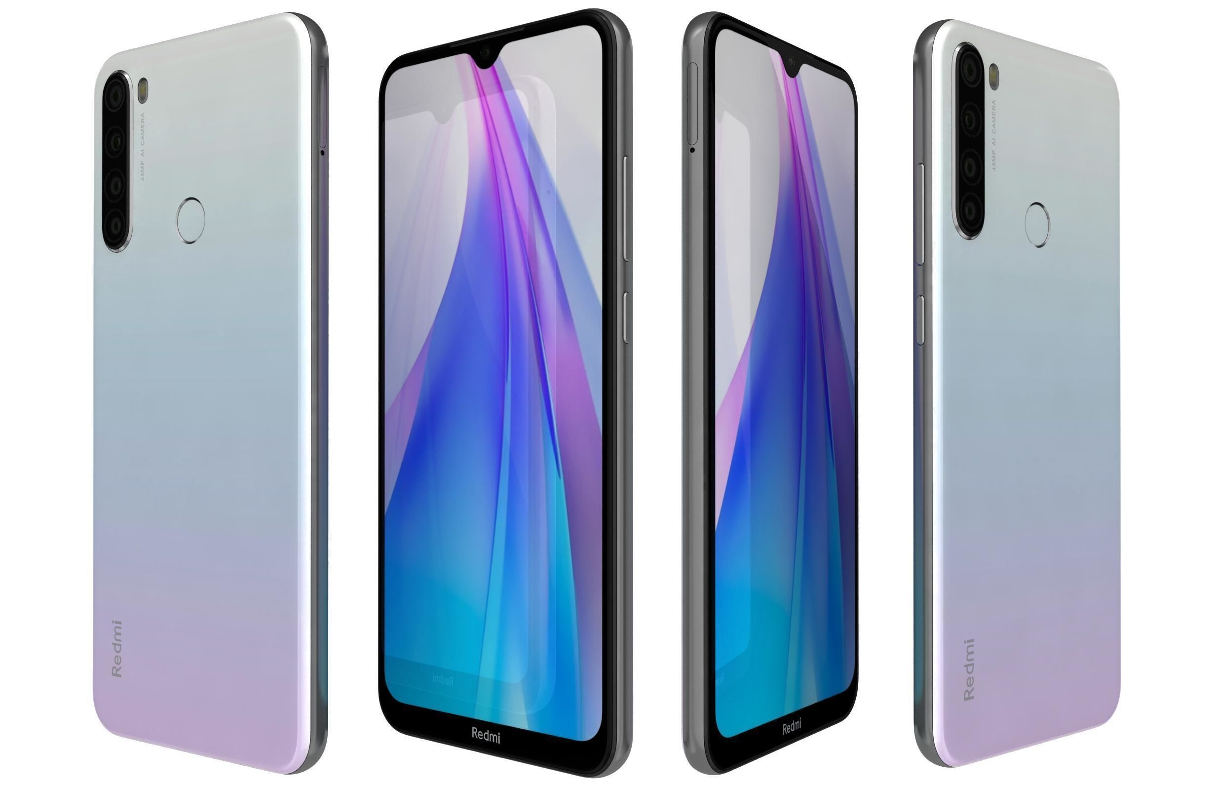 Xiaomi Redmi Note 8T All Colors 3D model_10