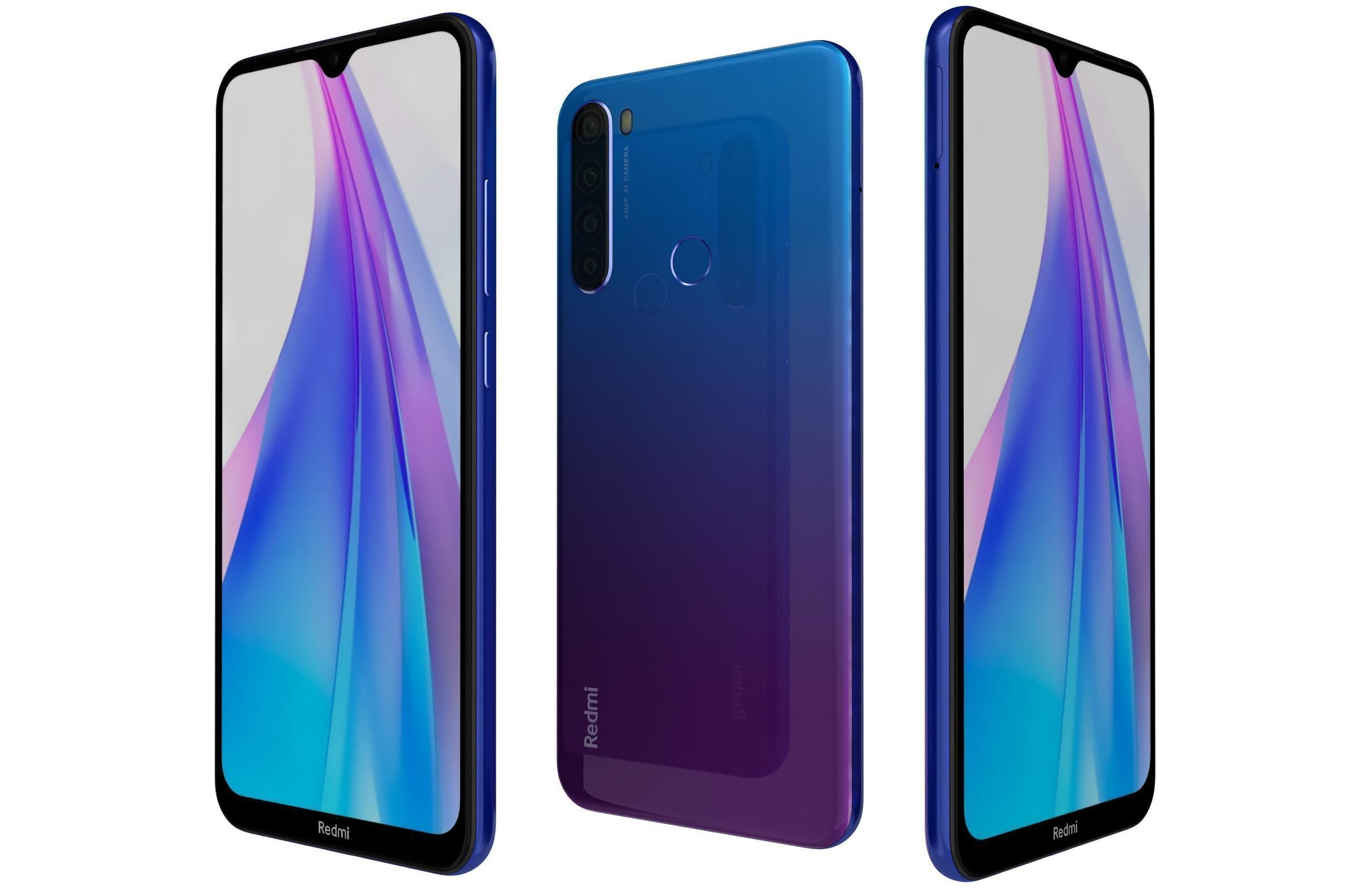 Xiaomi Redmi Note 8T All Colors 3D model_6
