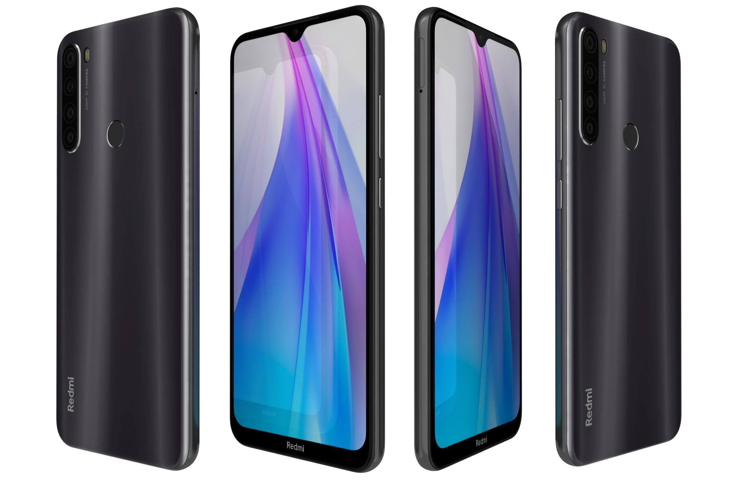 Xiaomi Redmi Note 8T All Colors 3D model_11