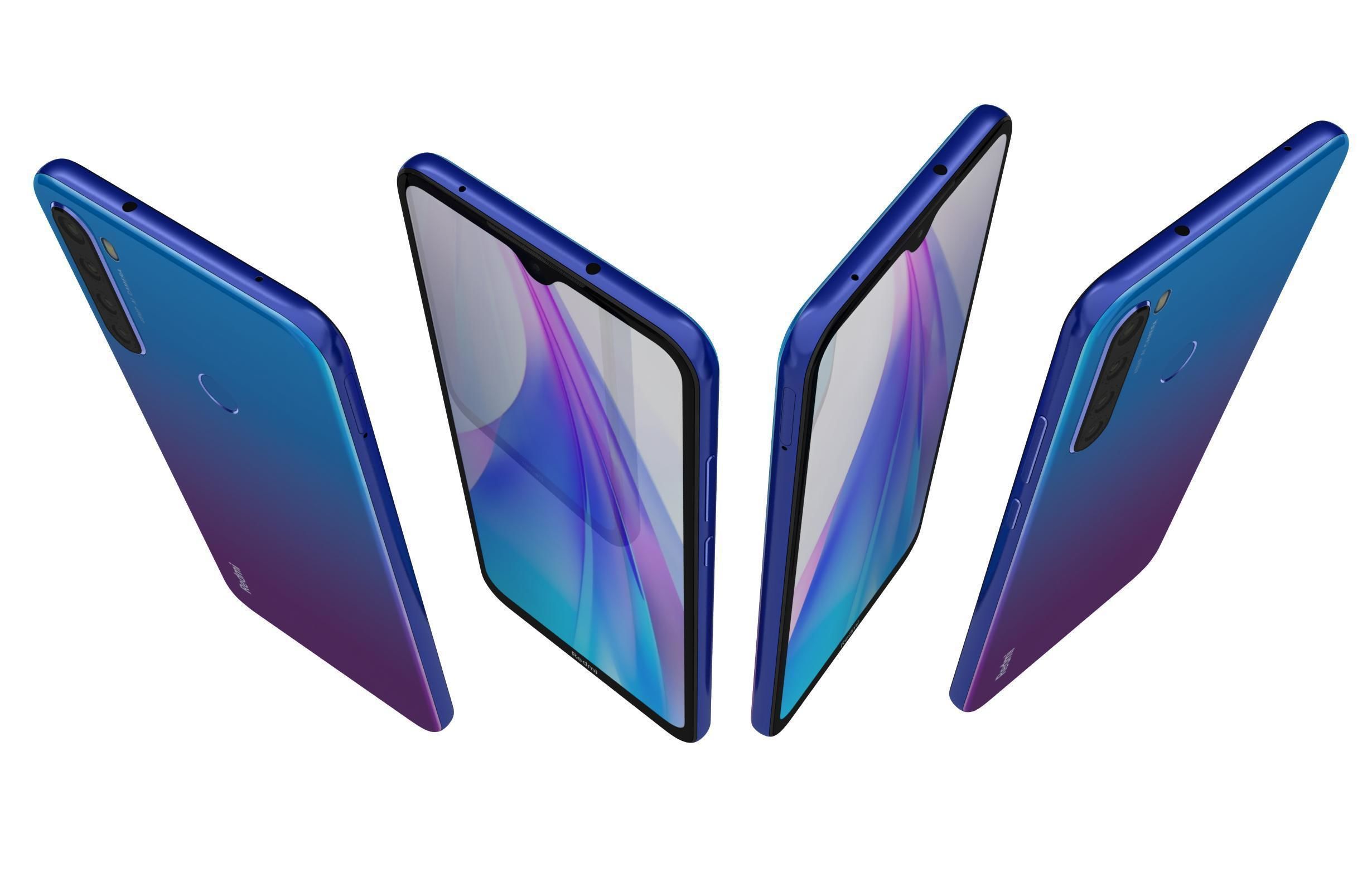 Xiaomi Redmi Note 8T All Colors 3D model_15