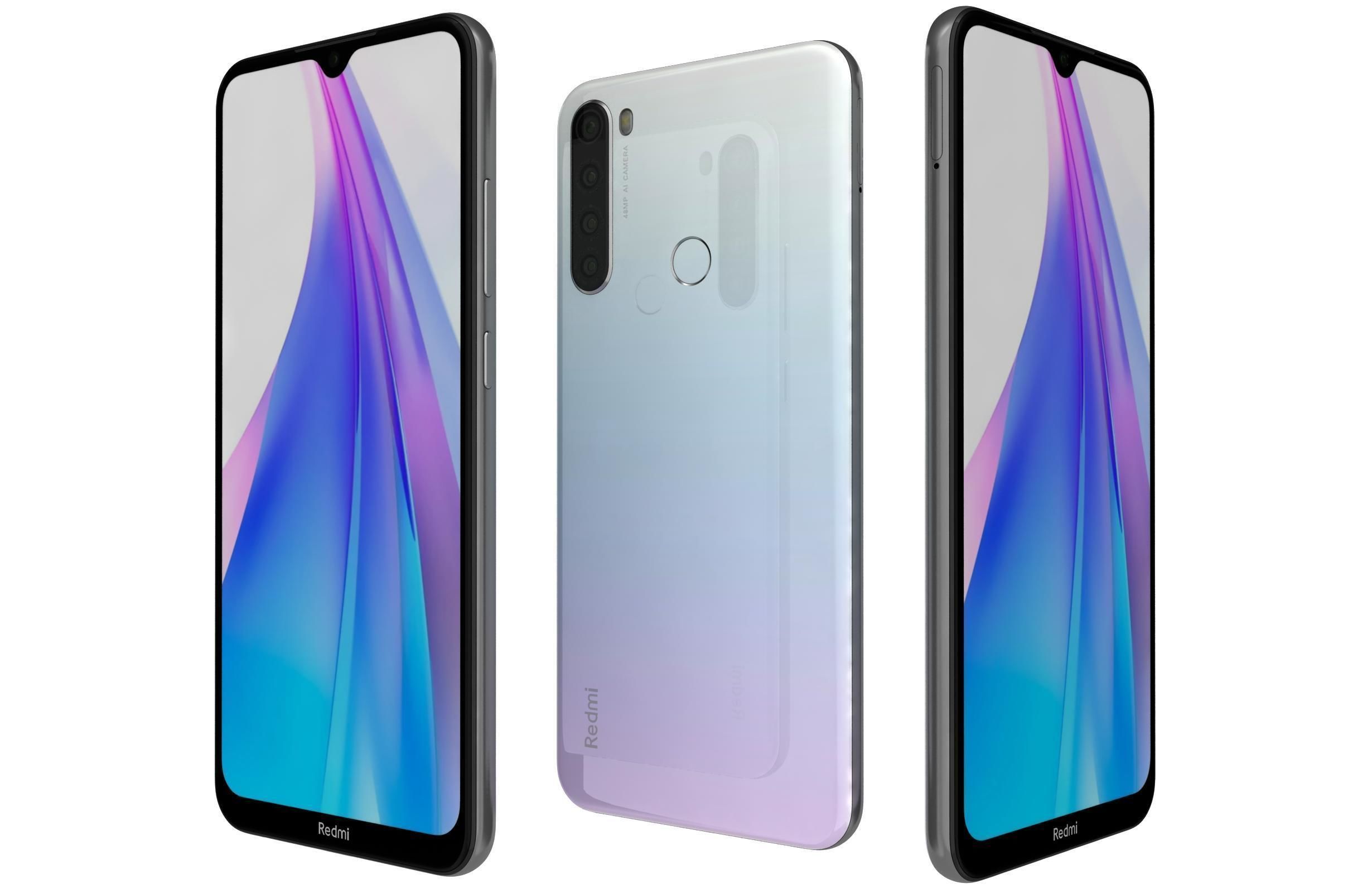Xiaomi Redmi Note 8T All Colors 3D model_1