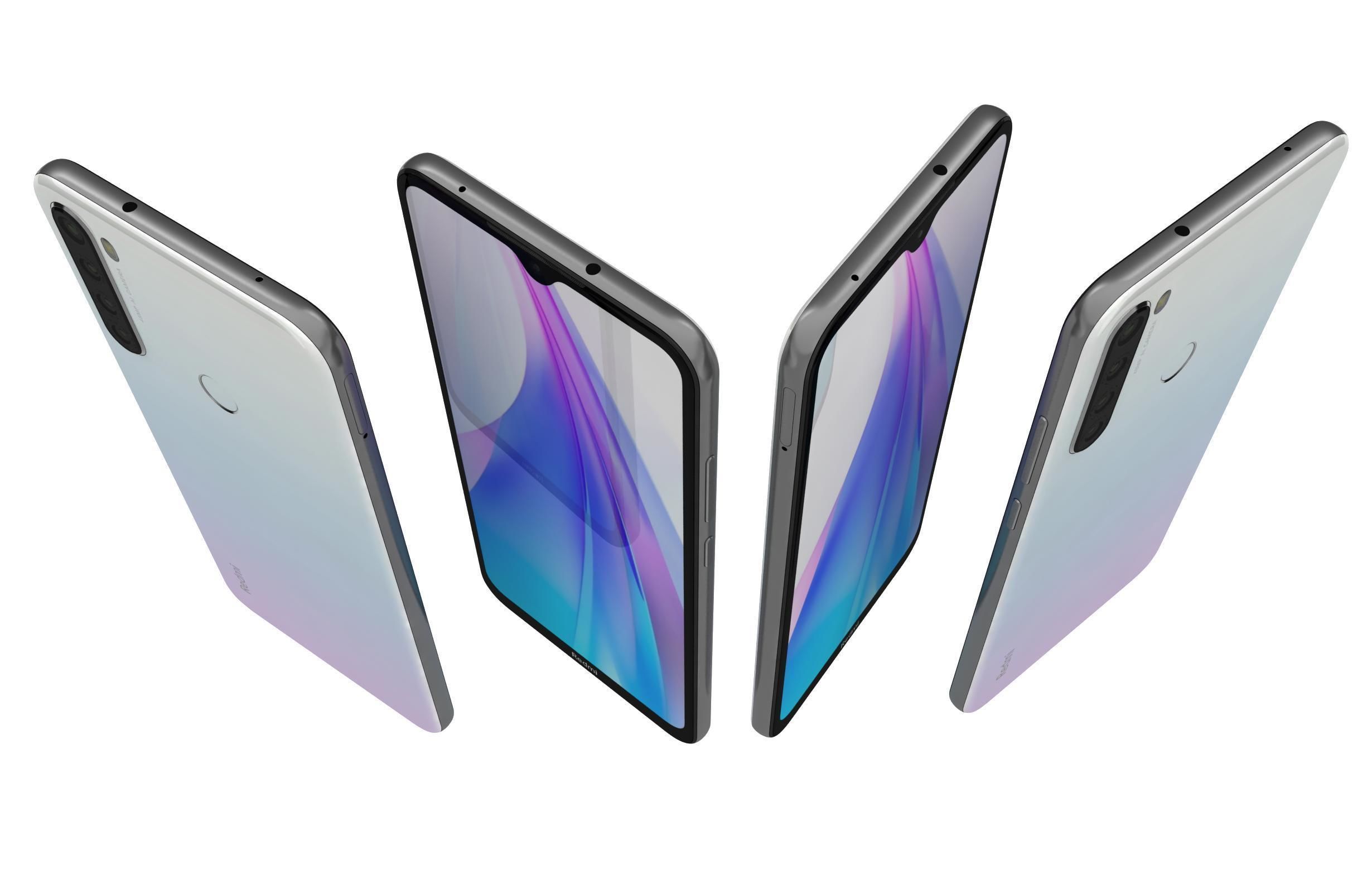 Xiaomi Redmi Note 8T All Colors 3D model_16