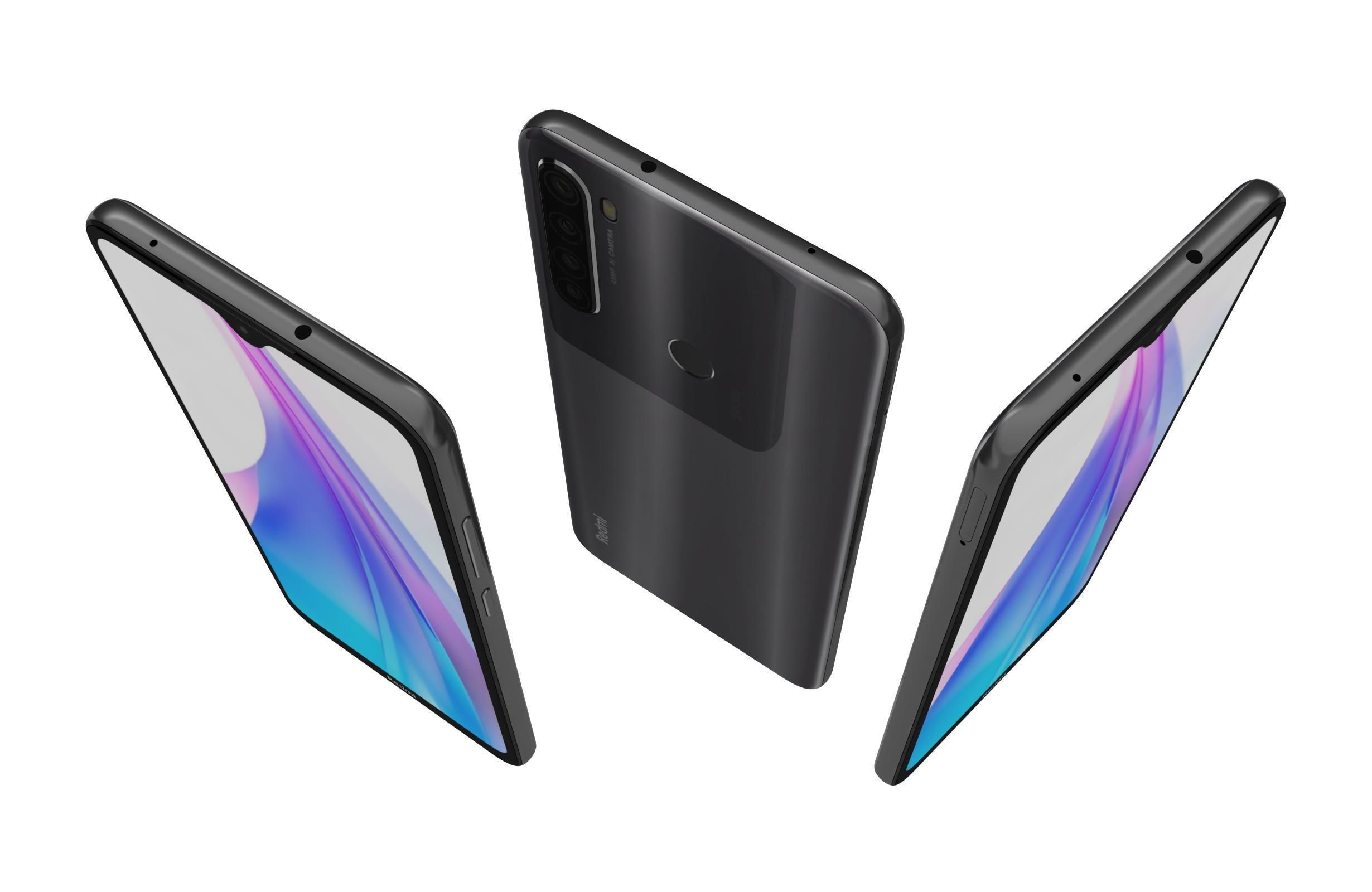 Xiaomi Redmi Note 8T All Colors 3D model_2