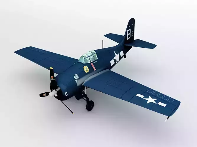 Grumman FM2 Wildcat Aircraft LOW