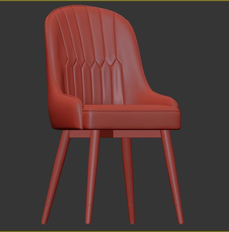 modern chair 014 3D model_4