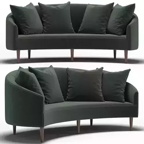 Art Deco Petite Sofa