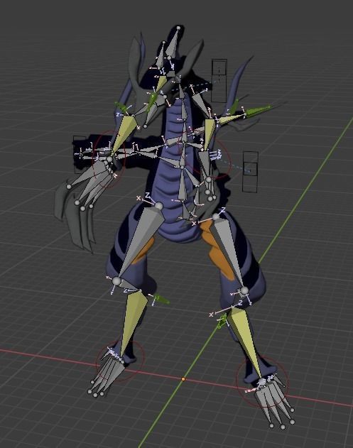 Metallic Dragoon Free 3D model_3