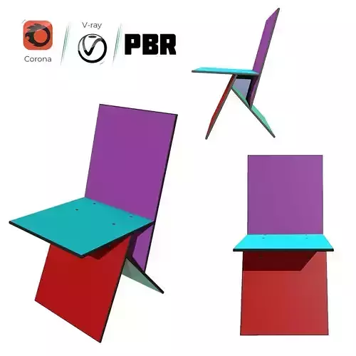 Vilbert Chair By Verner Panton For Low-poly 3D model