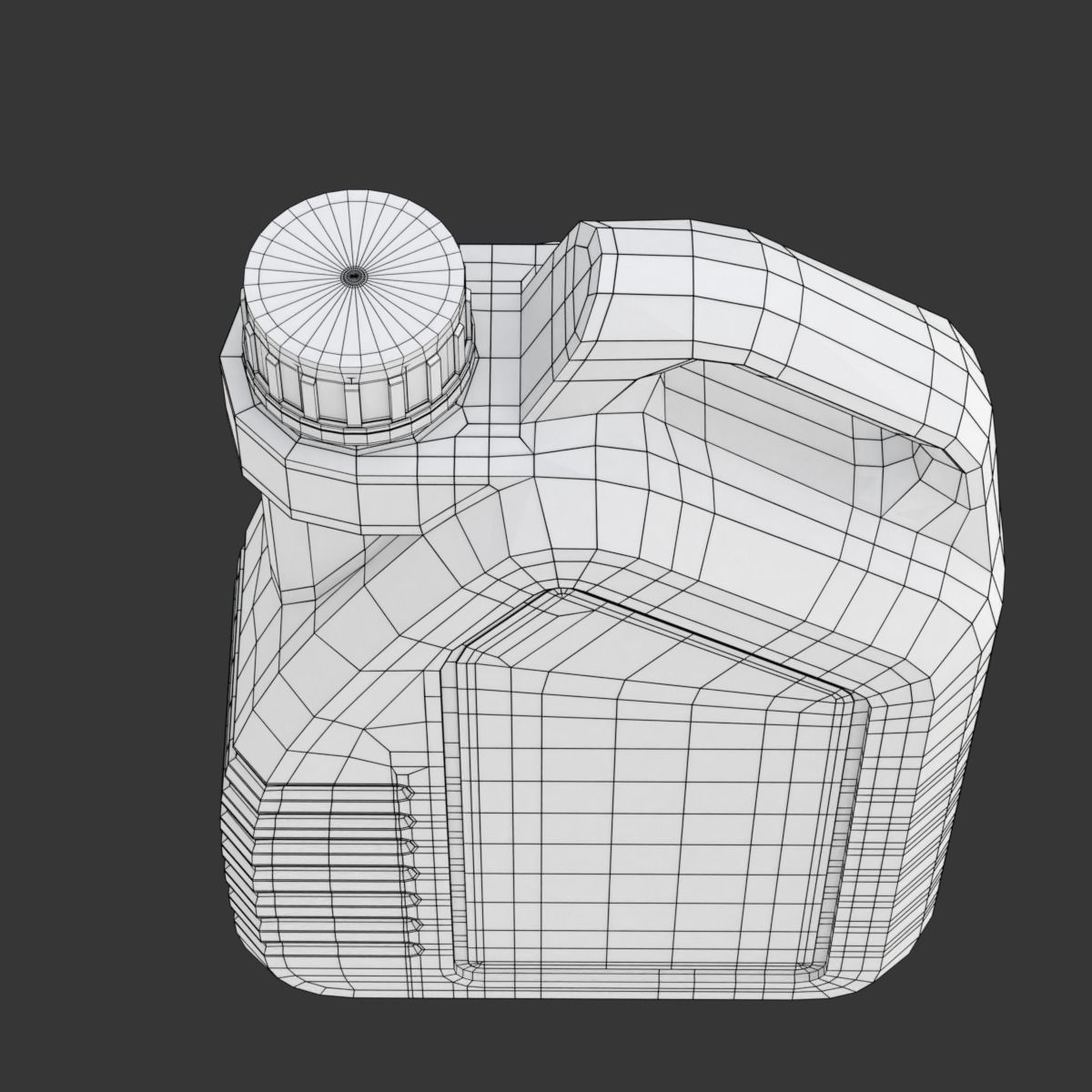 Engine Oil Bottle 3D model_21