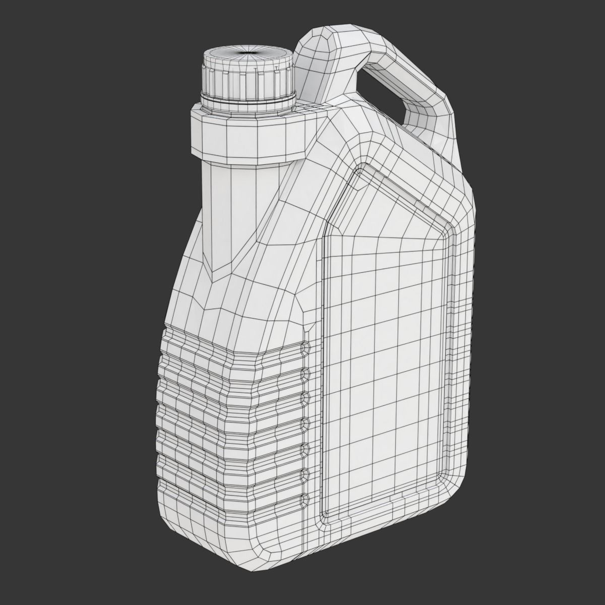 Engine Oil Bottle 3D model_19