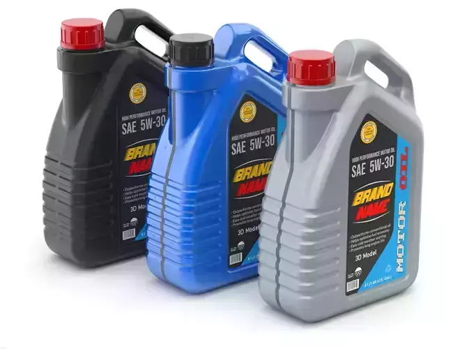 Engine Oil Bottle 3D model