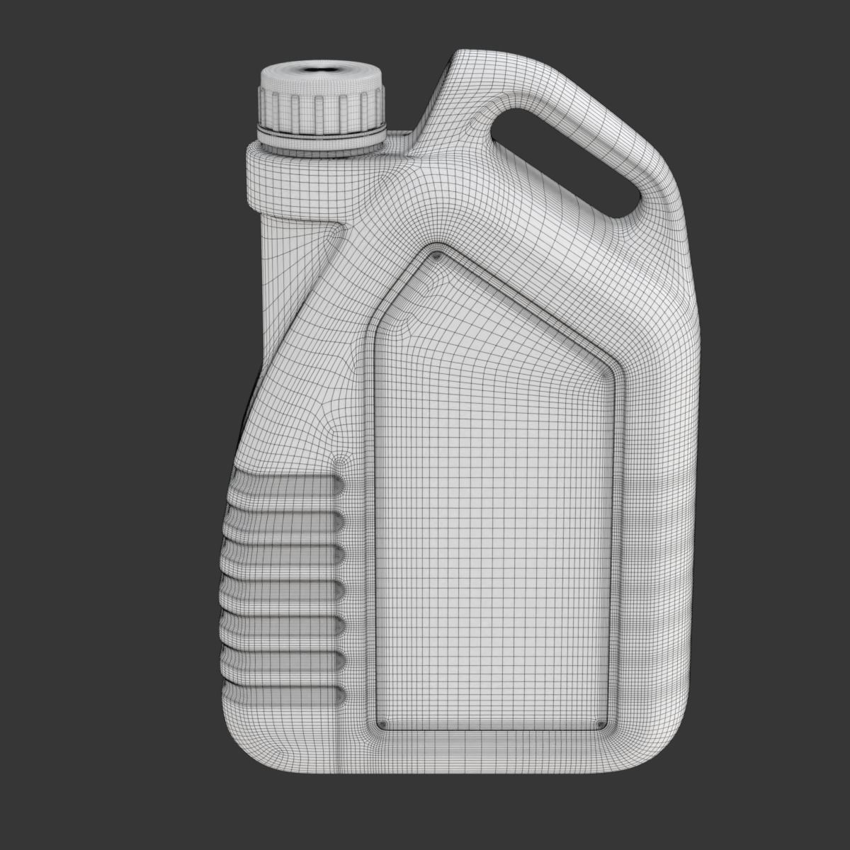 Engine Oil Bottle 3D model_24