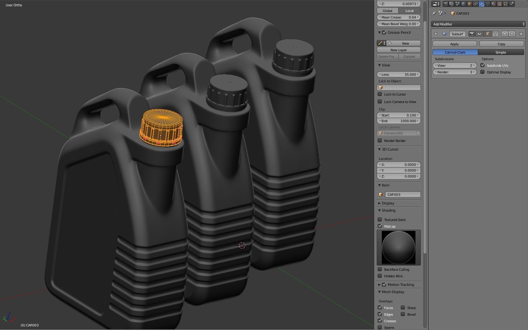 Engine Oil Bottle 3D model_16
