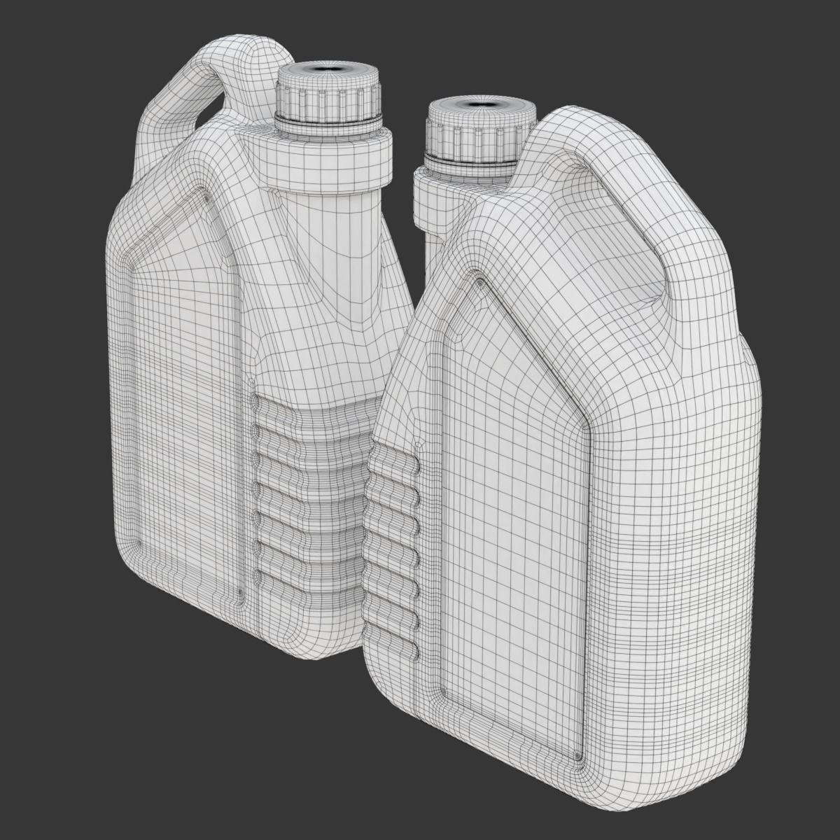 Engine Oil Bottle 3D model_23