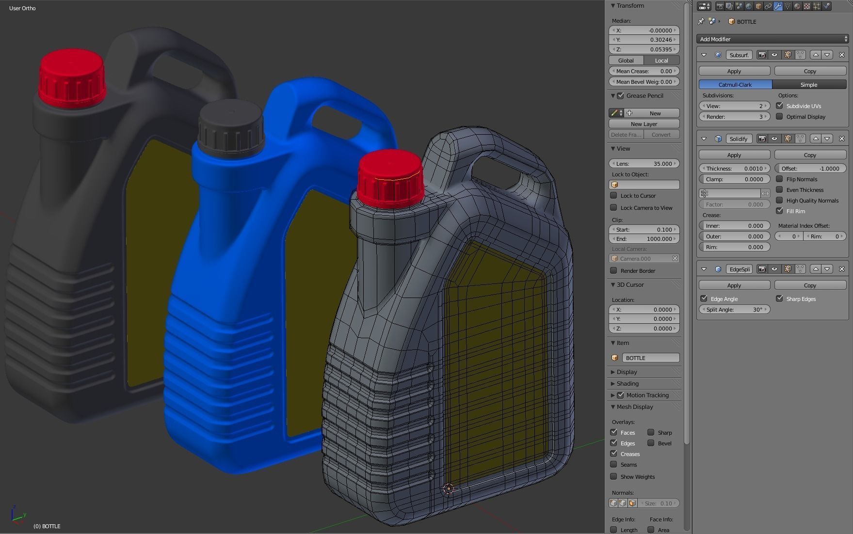 Engine Oil Bottle 3D model_18