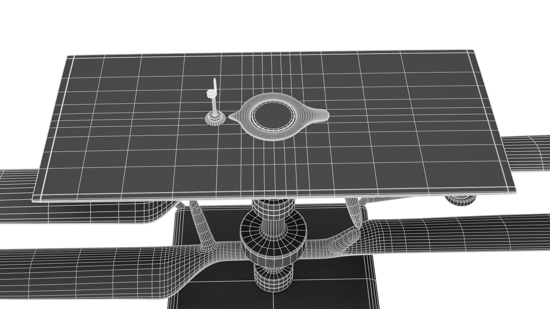 Mars Helicopter Low-poly 3D model_10
