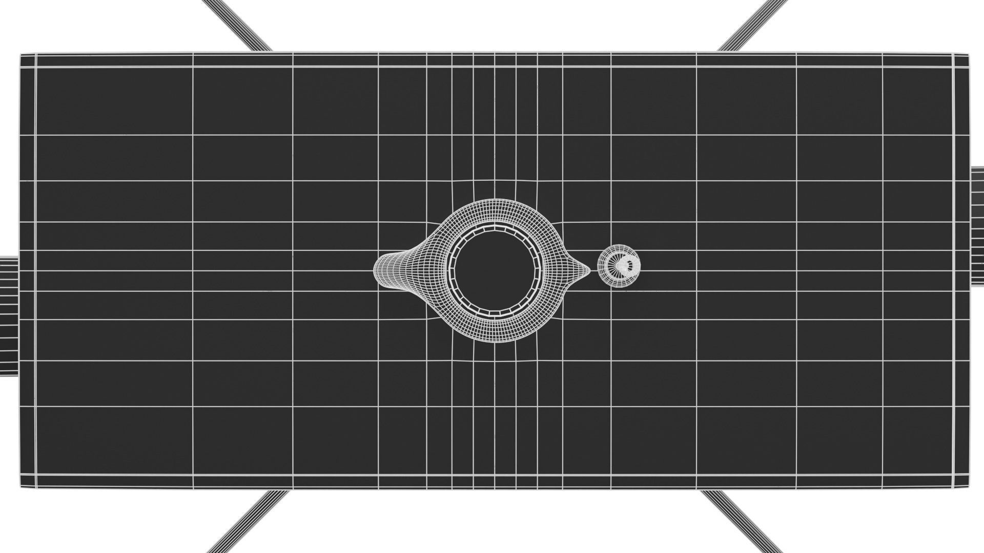 Mars Helicopter Low-poly 3D model_9