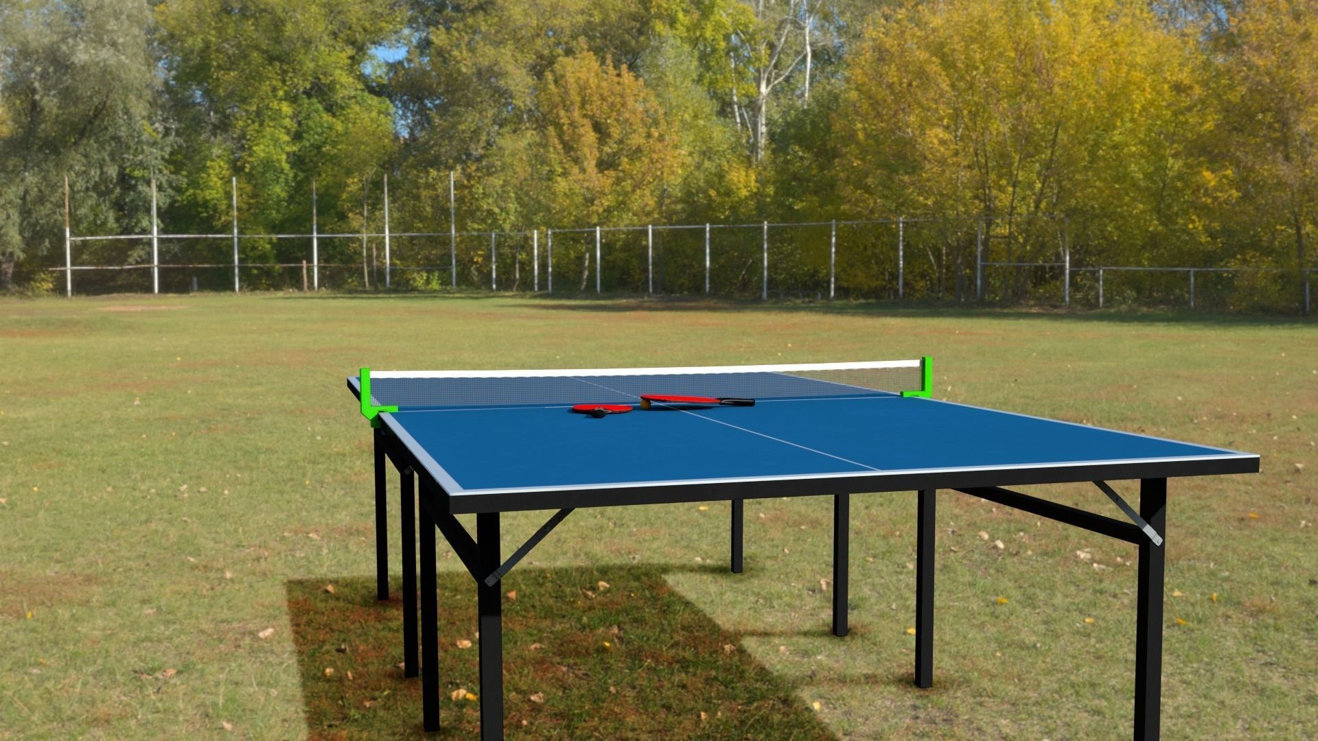 ping-pong table Low-poly 3D model_15