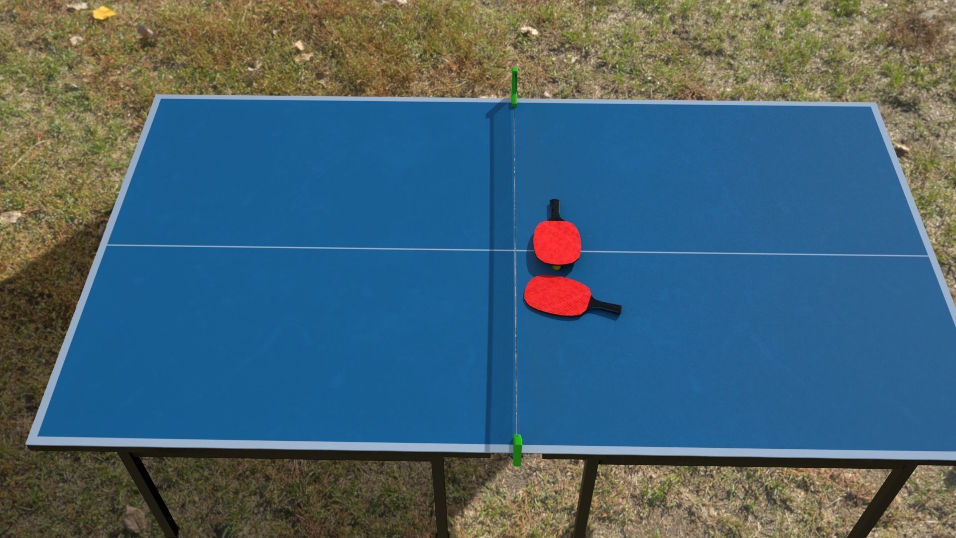 ping-pong table Low-poly 3D model_1