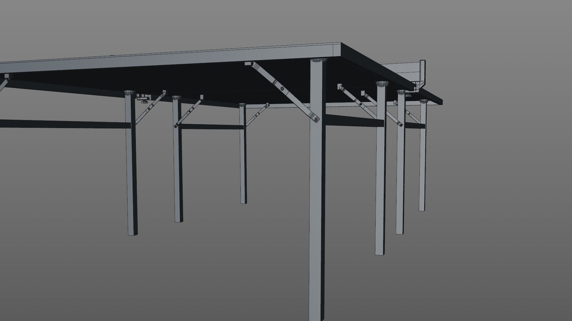 ping-pong table Low-poly 3D model_10