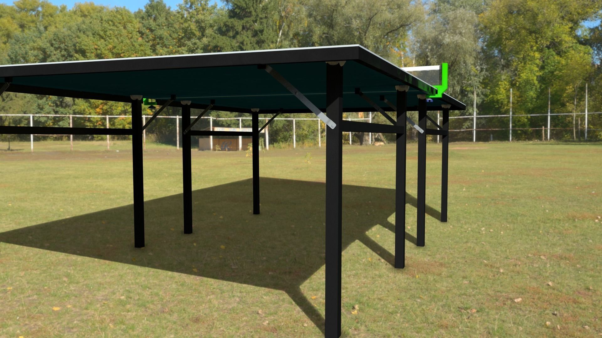 ping-pong table Low-poly 3D model_3