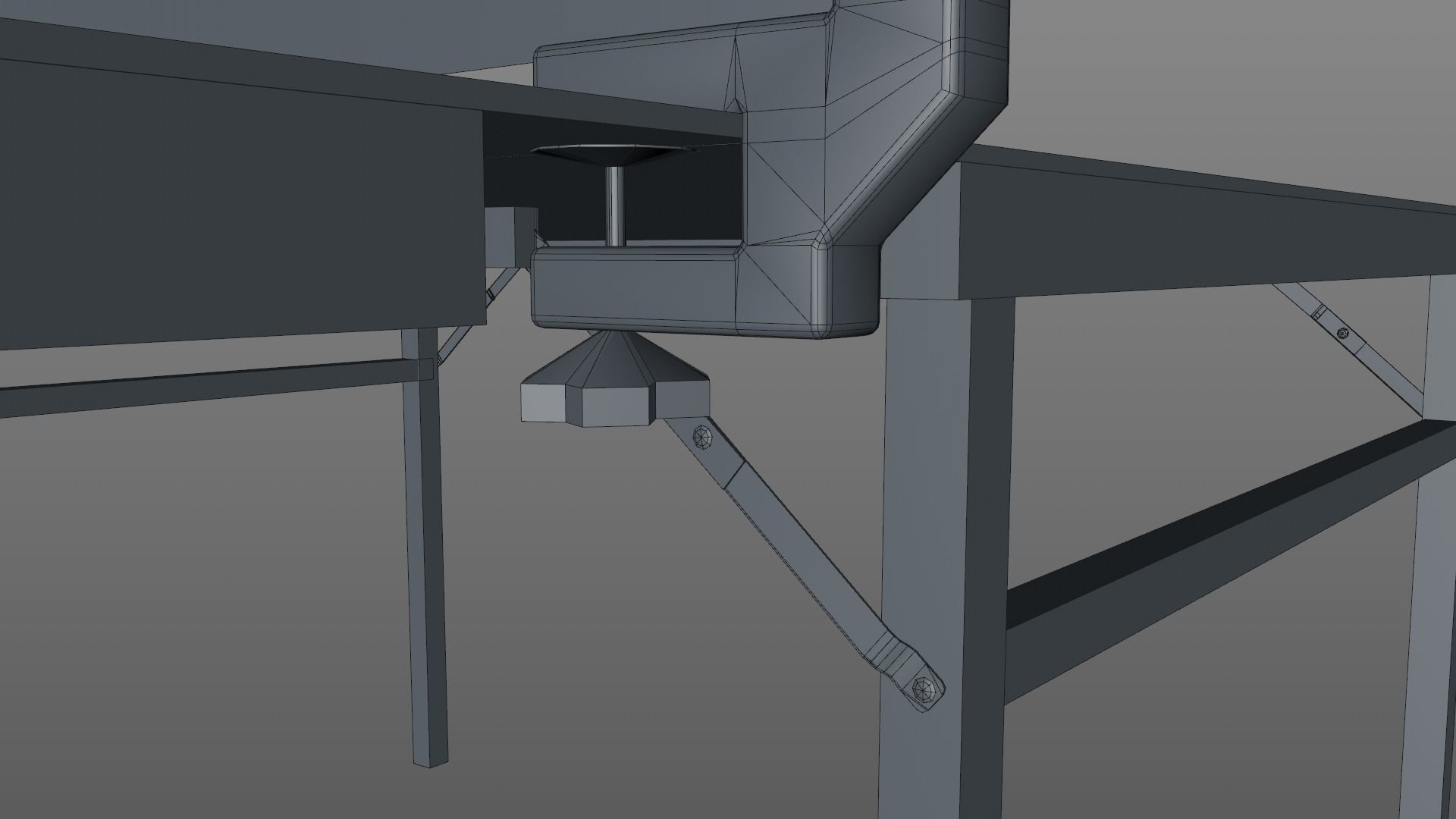 ping-pong table Low-poly 3D model_12