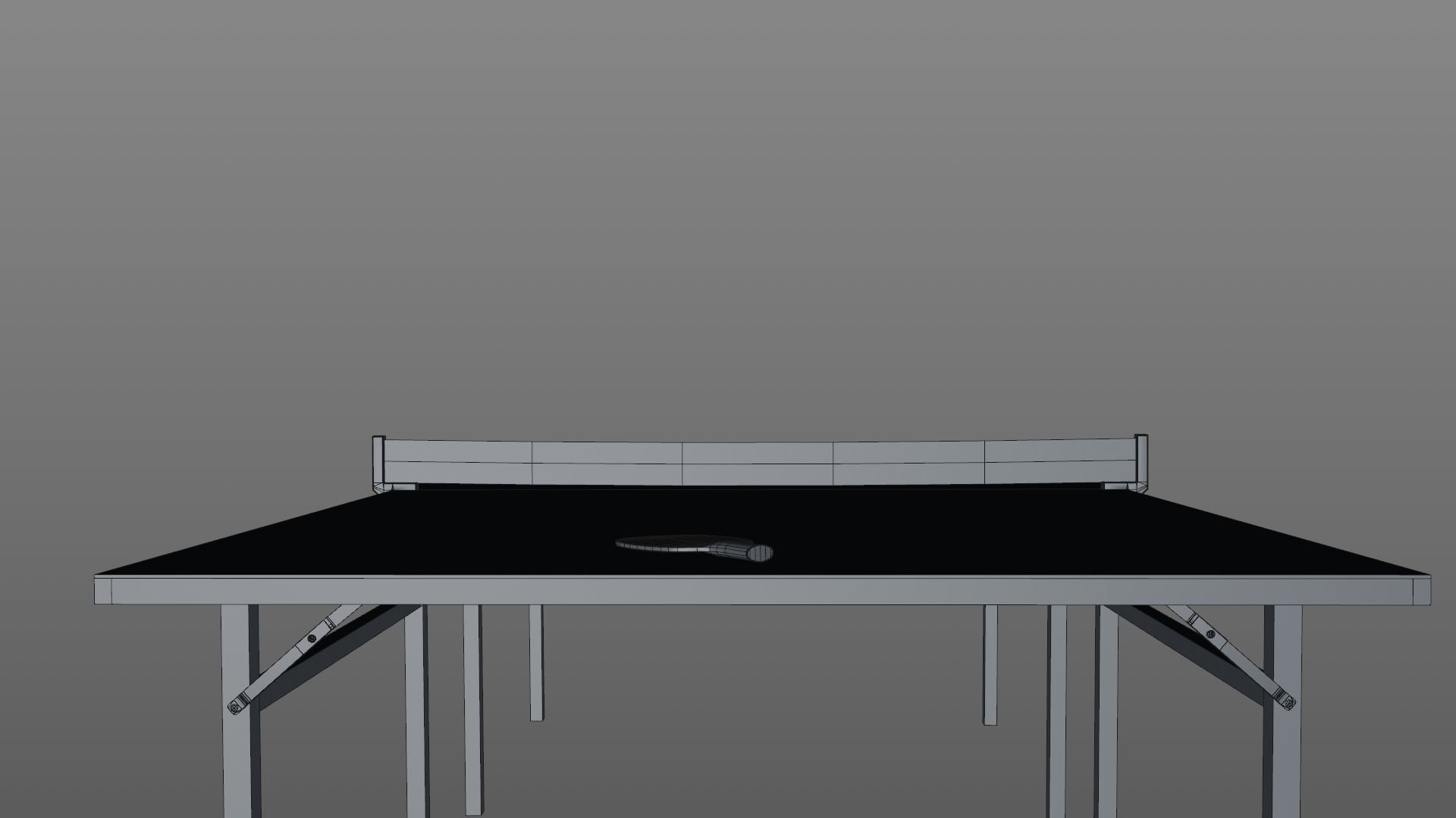 ping-pong table Low-poly 3D model_11