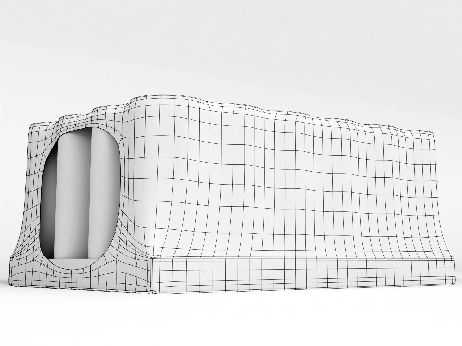 24 pack shrinkwrapped 330ml sleek cans with a card tray base 3D model_9