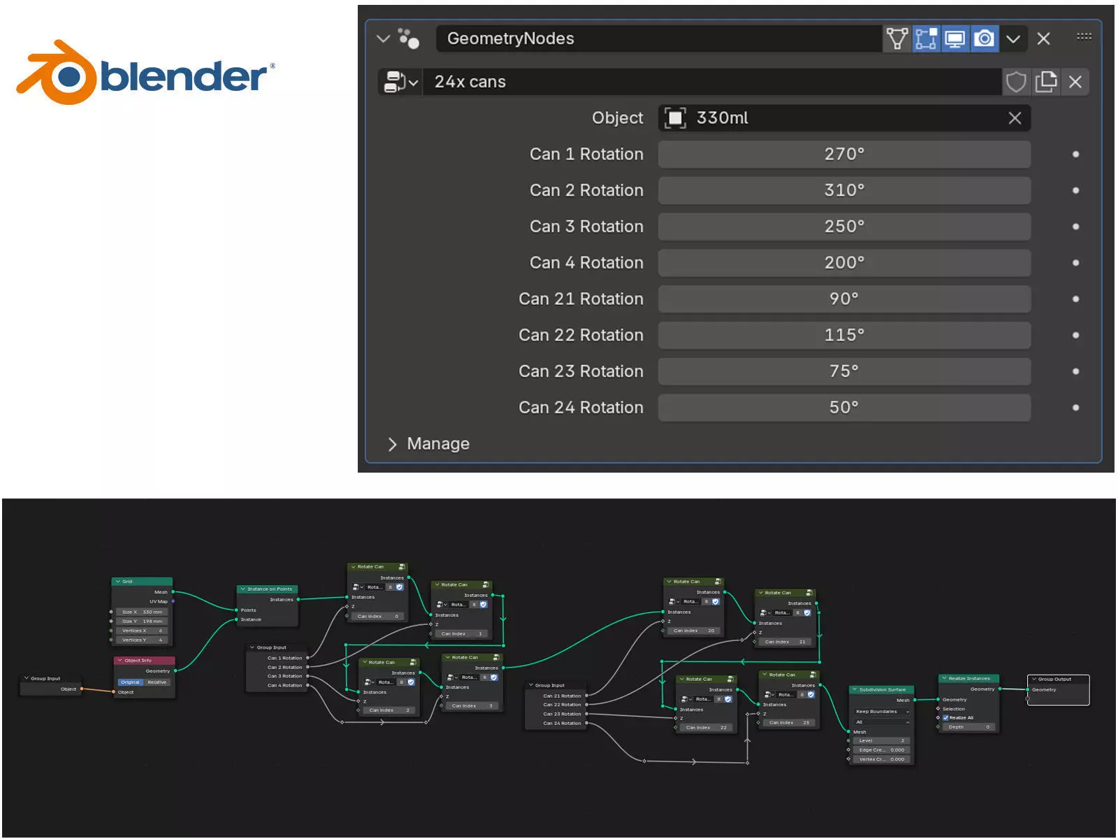 24 pack shrinkwrapped 330ml sleek cans with a card tray base 3D model_13