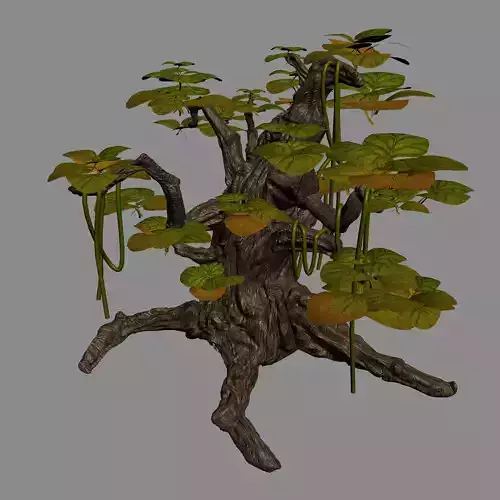 Grass Temple Village - shrubs 02