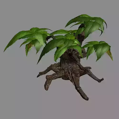 Grass Temple Village - shrub 03