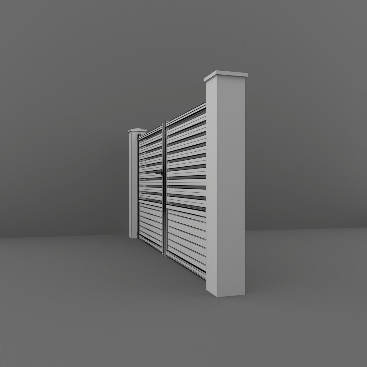 Outdoor Gate  3D model_13