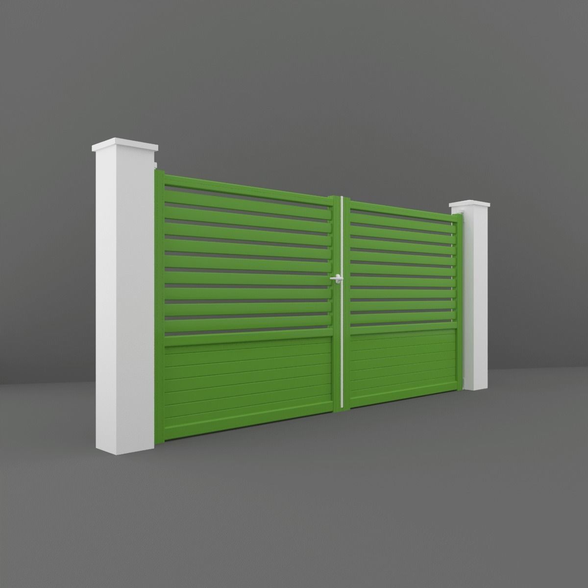 Outdoor Gate  3D model_1