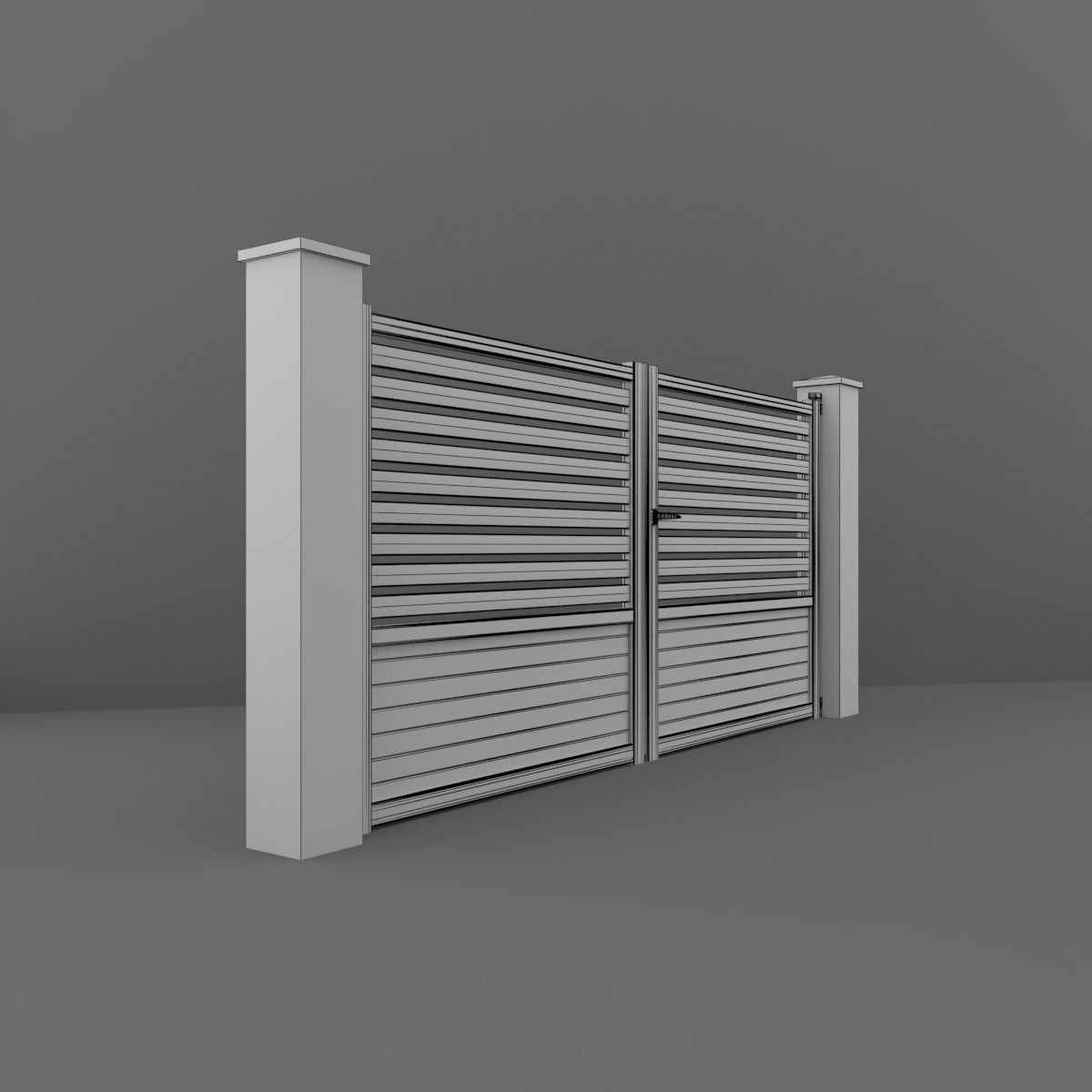 Outdoor Gate  3D model_11