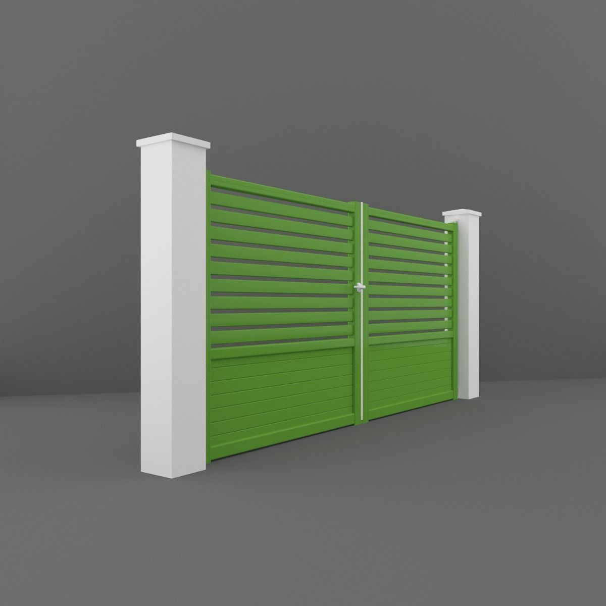 Outdoor Gate  3D model_2