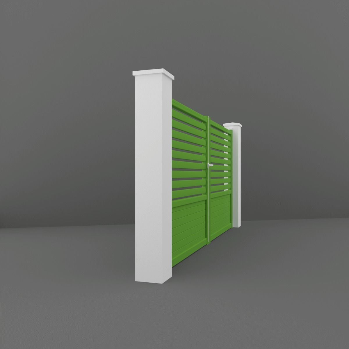Outdoor Gate  3D model_3